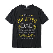 Jiu Jitsu Dad Gift For Father BJJ Daddy T-Shirt Camisas Hombre Cotton Male T Shirt Casual T Shirt Discount Personalized