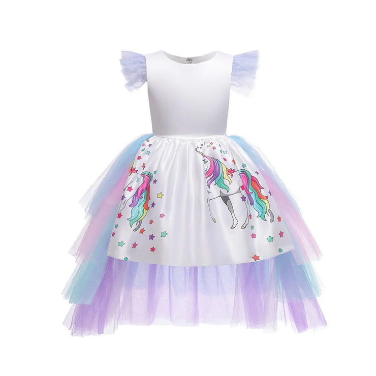 Princess Girls Unicorn Children Mesh