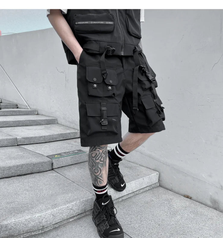 Casual Cargo Shorts Men Hip Hop Jogger Sweatpants