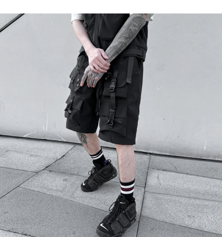 Casual Cargo Shorts Men Hip Hop Jogger Sweatpants