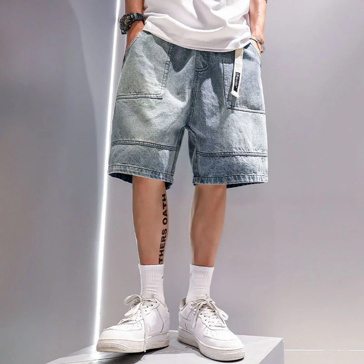 Trendy Baggy Denim Shorts Men's Pant