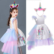 Princess Girls Unicorn Children Mesh