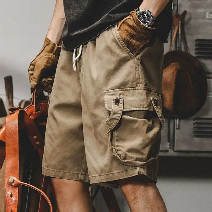 Men's Cargo Shorts Baggy Wide Work Male Short