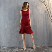 Bodycon Club Dress Scoop for Women