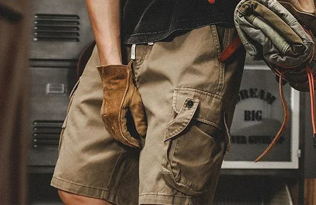 Men's Cargo Shorts Baggy Wide Work Male Short