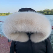 Winter Coat Fur Collar Faux Fur Trim Hoodie Fur For Hood Collar Decor Fake Fur Scarf Women Furry Scarves Shawl Detchable DIY