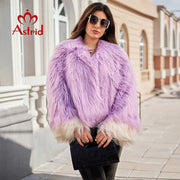 Women Winter Cardigan Fur Jacket Girl Streetwear