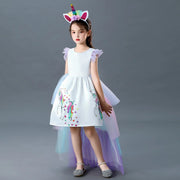 Princess Girls Unicorn Children Mesh