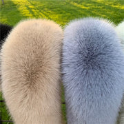 Winter Coat Fur Collar Faux Fur Trim Hoodie Fur For Hood Collar Decor Fake Fur Scarf Women Furry Scarves Shawl Detchable DIY