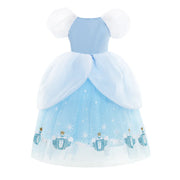 Cinderella Dress Girls Halloween Christmas Ball Gown