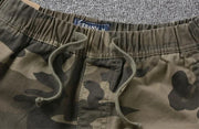 Men's Cargo Shorts Camo Camouflage with Draw String Male Short Pants Black Big and Tall Strech Clothing Comfortable Casual Homme