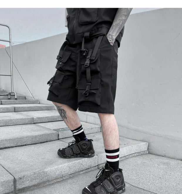 Casual Cargo Shorts Men Hip Hop Jogger Sweatpants