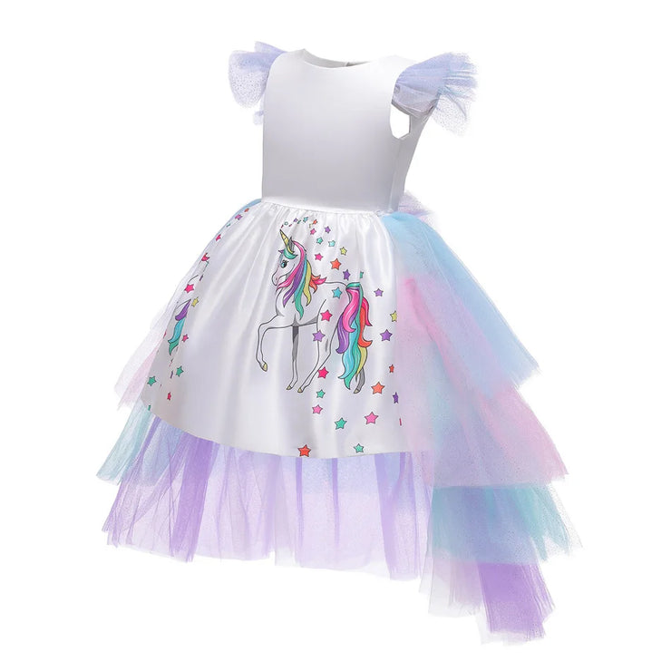 Princess Girls Unicorn Children Mesh