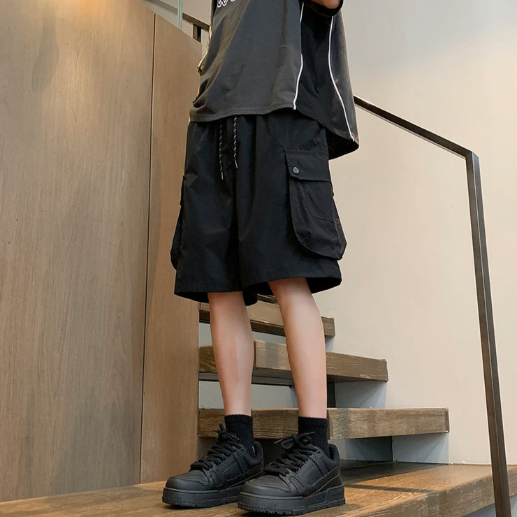 Korean Streetwear Cargo Shorts for Men